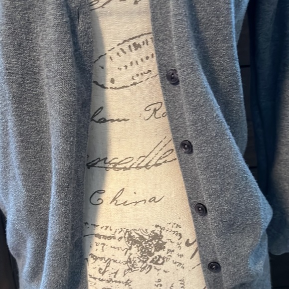 Ann Taylor loft gray cardigan - Picture 2 of 8